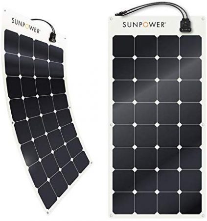 SunPower® 100 Watt Flexible Monocrystalline High Efficiency Solar Panel