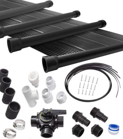 SunQuest 6-2X12 Solar Swimming Pool Heater Complete System with Roof Kits