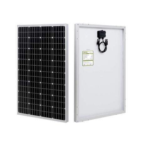 HQST 100 Watt Monocrystalline 12V Solar Panel