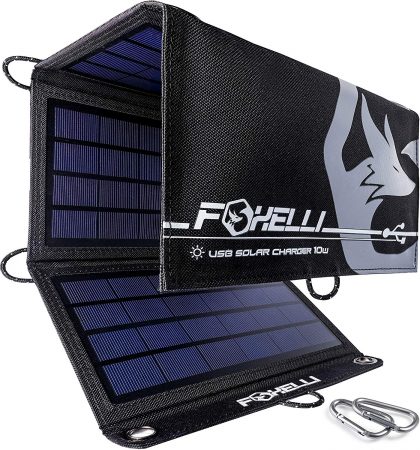Foxelli Dual USB Solar Charger 21W