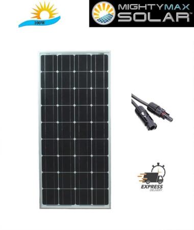 Mighty Max Battery 100 Watt Monocrystalline Solar Panel