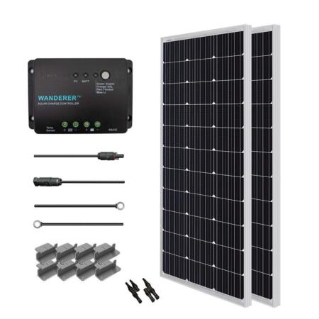 Renogy 200 Watt 12 Volt Monocrystalline Solar Starter Kit