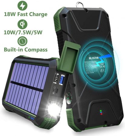 BLAVOR Solar Charger Power Bank 18W